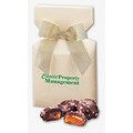 Chocolate Sea Salt Caramels in Ivory Gift Box